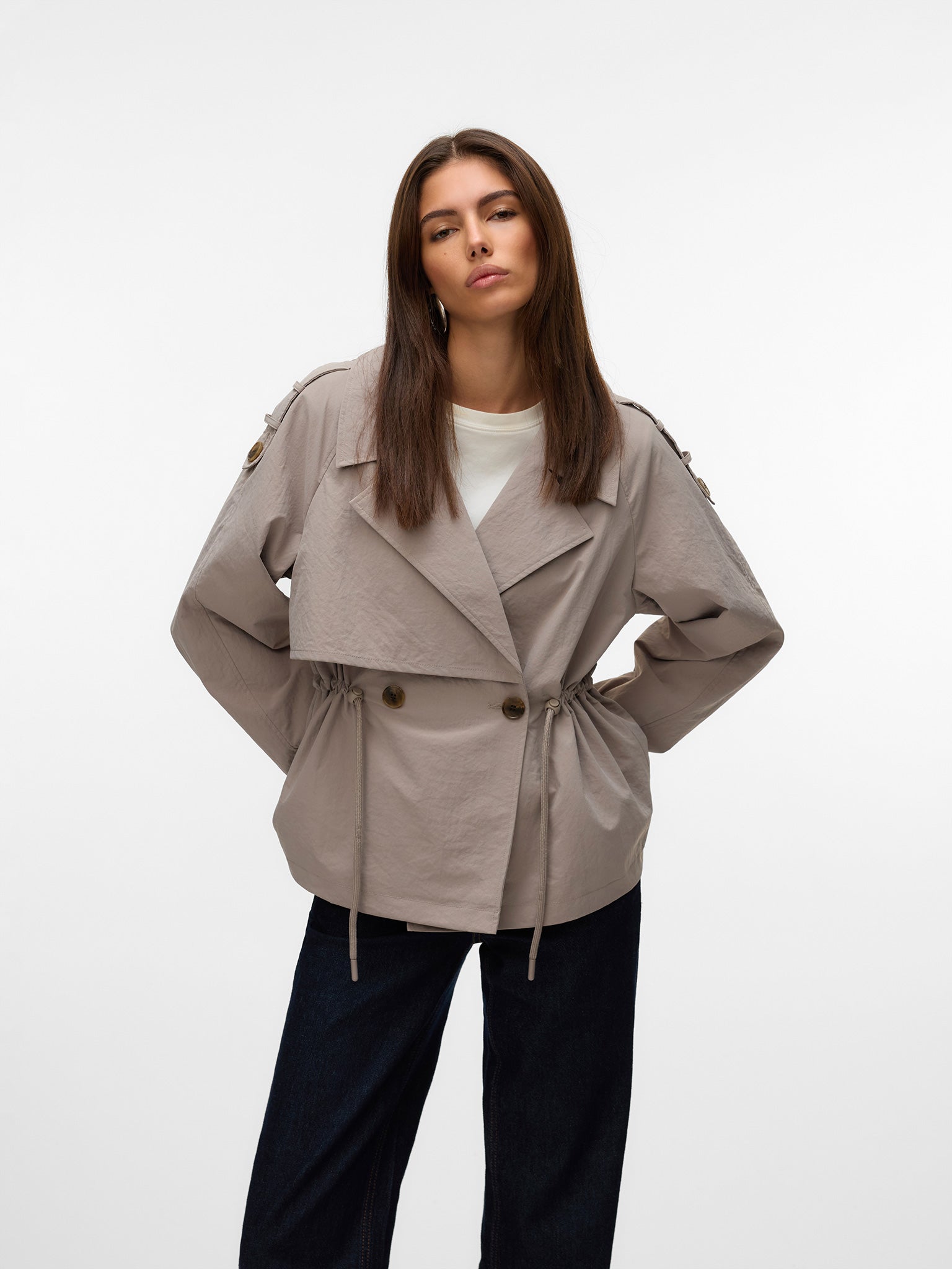 Γυναικεία καπαρντίνα VMBRAVESIENNA SHORT TRENCHCOAT 10322857 | 10322857