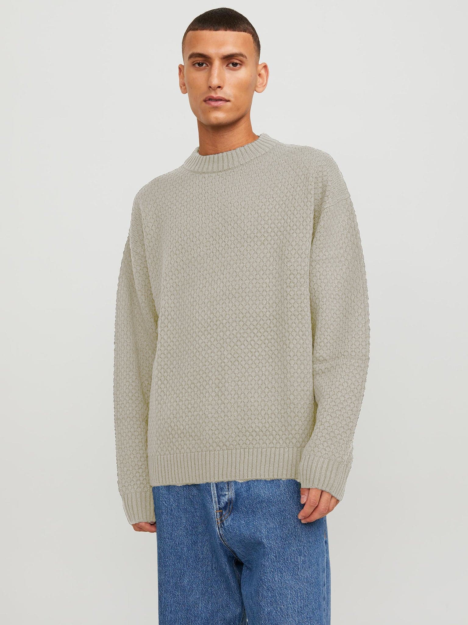 Ανδρική μπλούζα πλεκτή JORLAKEWOOD KNIT CREW NECK BF 12246842 | 12246842
