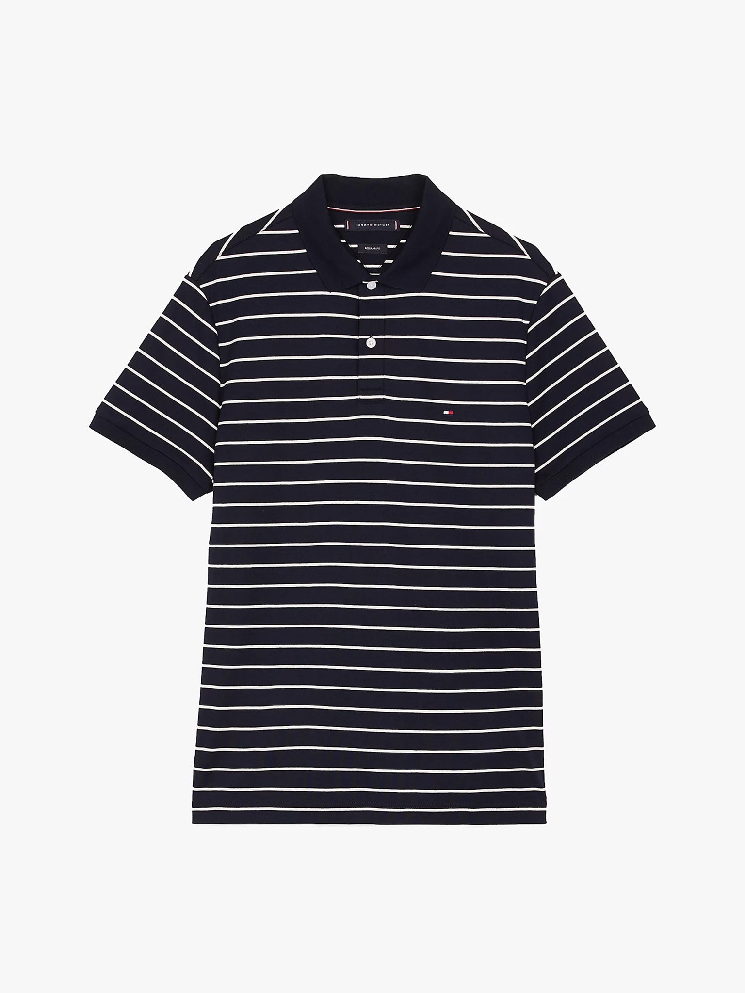 Ανδρικό polo ριγέ LIQUID COTTON REG SEASONAL POLO MW0MW399940A7 | MW0MW399940A7