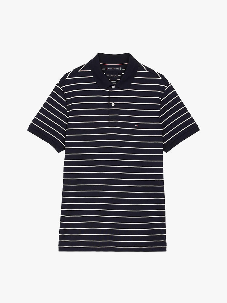 Ανδρικό polo ριγέ LIQUID COTTON REG SEASONAL POLO MW0MW399940A7 | MW0MW399940A7