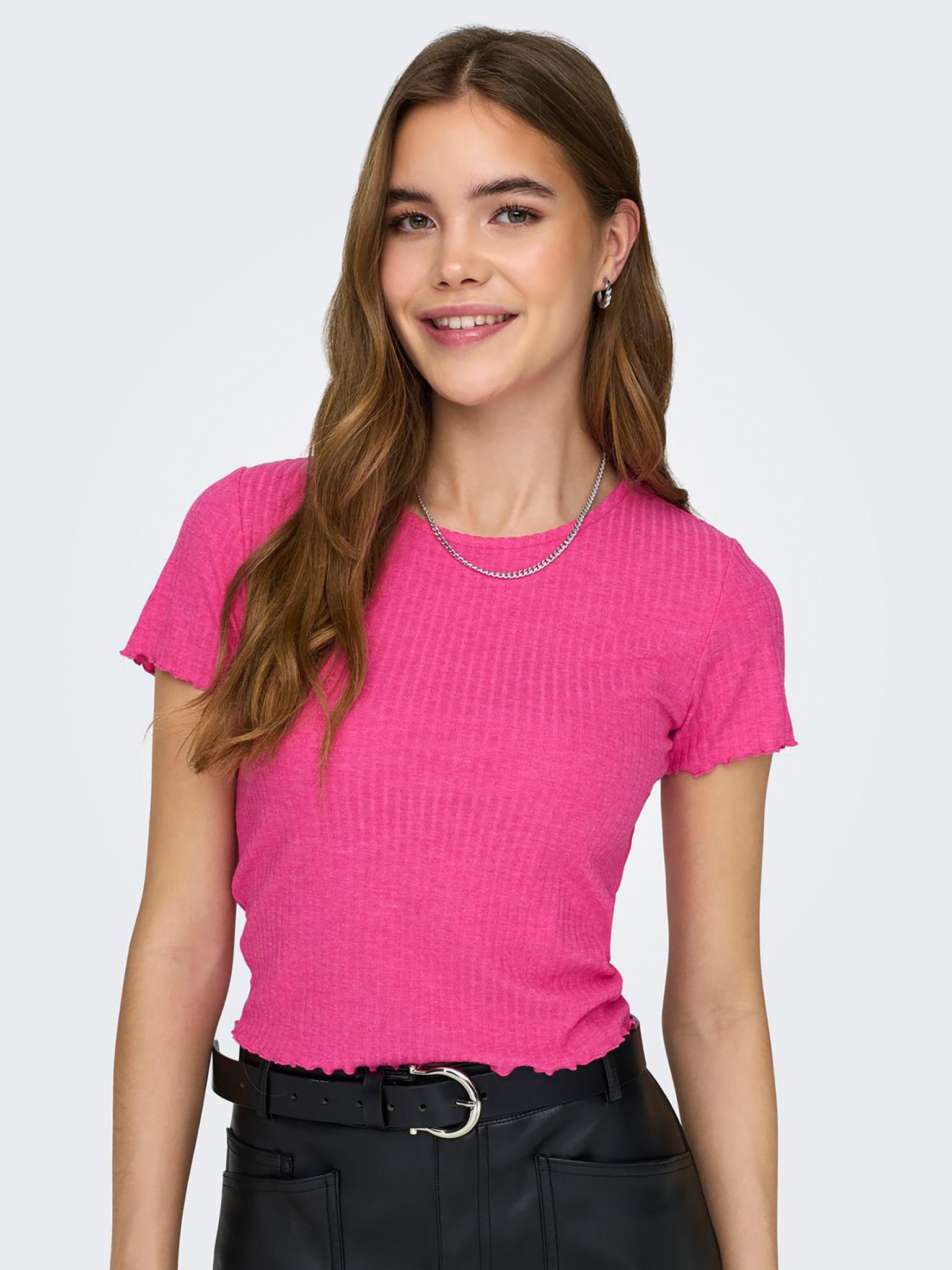 Γυναικεία μπλούζα crop ριπ ONLEMMA S/S SHORT TOP NOOS JRS 15201206 | 15201206