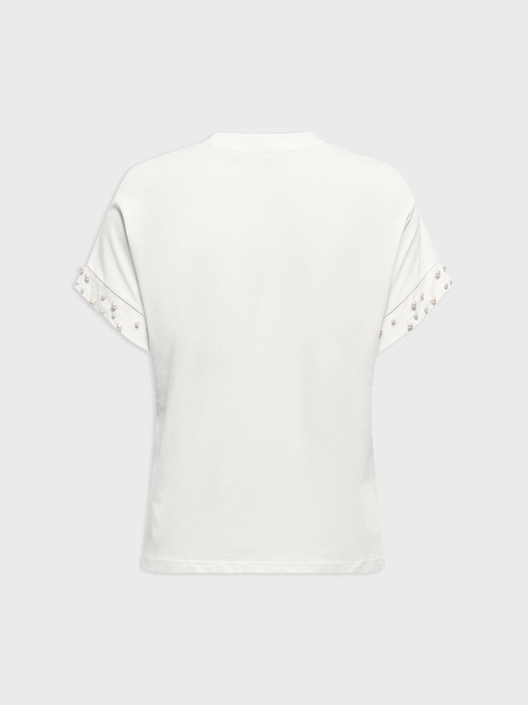 Γυναικεία μπλούζα ONLOLIVIA LIFE S/S LOOSE O-NECK TOP JRS 15346733 | 15346733