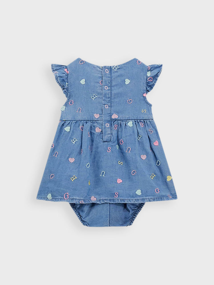 Βρεφικό φόρεμα τζιν S5GG12WHBL0P7AK | S5GG12WHBL0P7AK