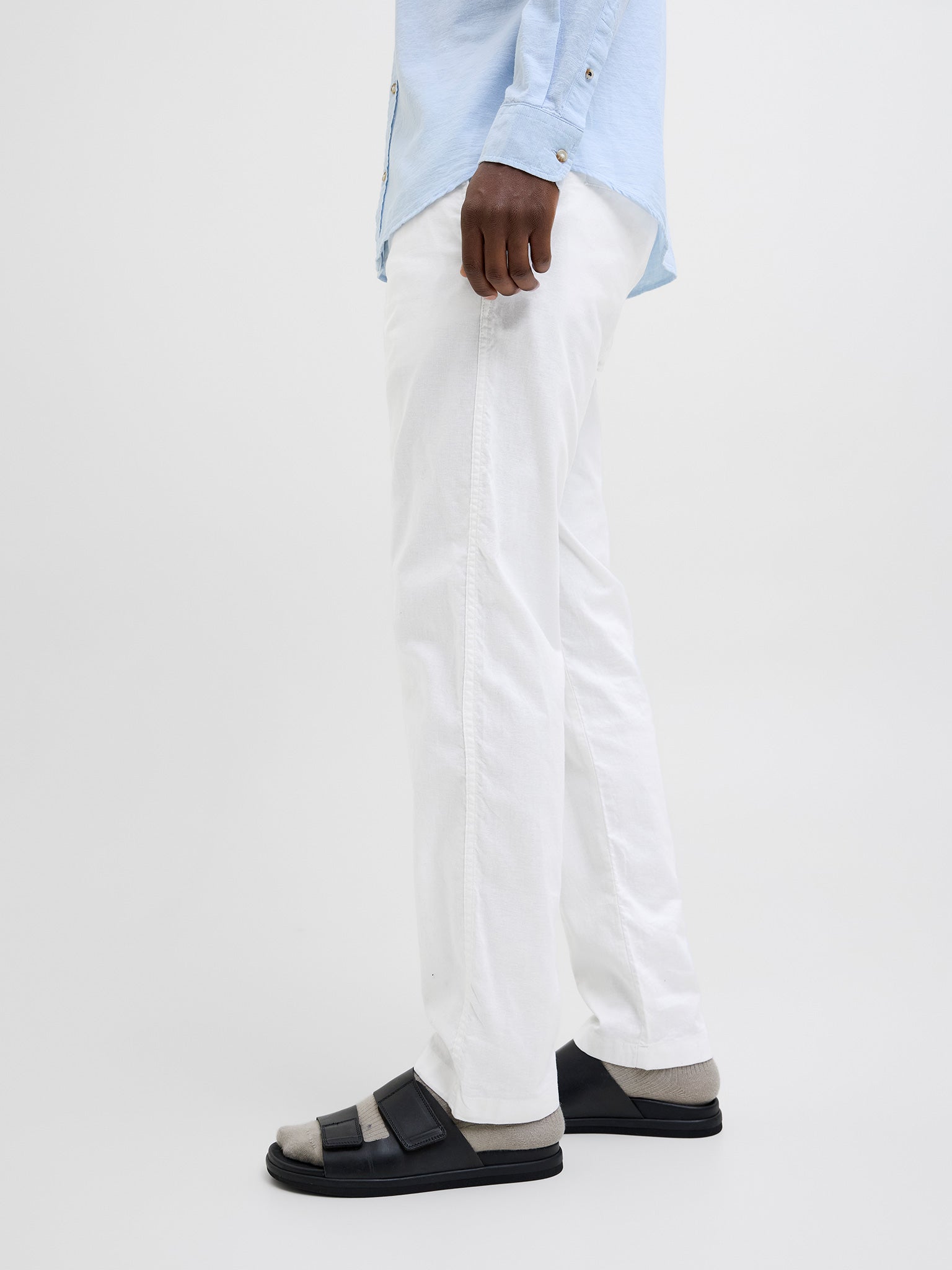 Ανδρικό παντελόνι λινό JPSTKANE HYBRID BONDI JOGGER 12274977 | 12274977