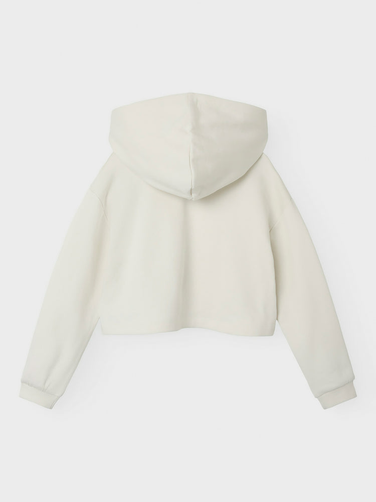 Εφηβική μπλούζα φούτερ crop NKFJUKA LS CROPPED BOXY SWEAT WH BRU 13232815 | 13232815