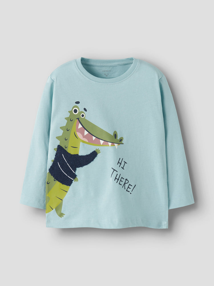 Παιδική μπλούζα μακό NMMKINGSTON LS NREG TOP PB 13244918 | 13244918