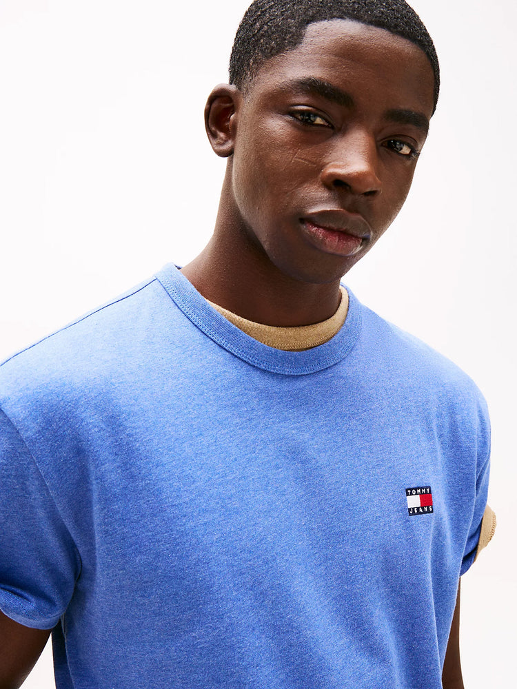 Ανδρικό t-shirt μελανζέ TJM REG BADGE TEE DM0DM20322DSF | DM0DM20322DSF