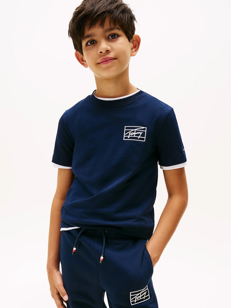 Παιδική μπλούζα μακό VARSITY PRINT TEE SS KB0KB09932C1G | KB0KB09932C1G
