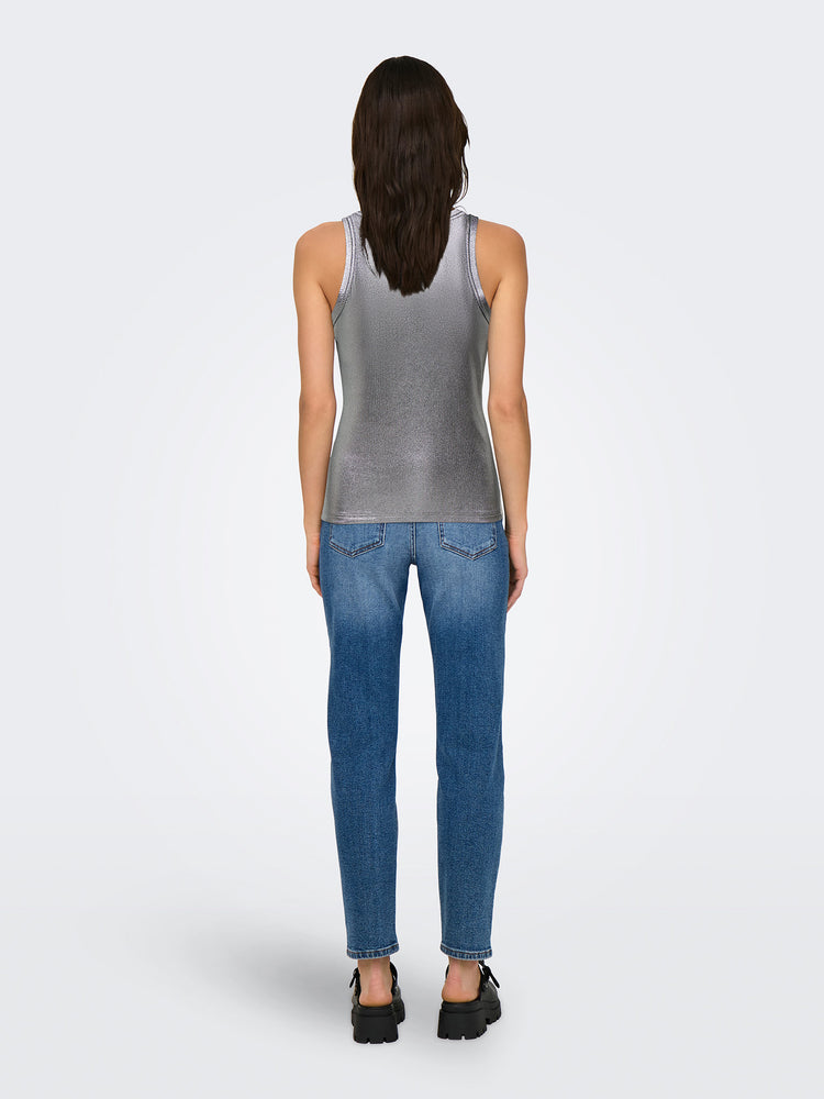 Γυναικεία μπλούζα μεταλιζέ ONLSOL LIFE S/L GLITTER RIB TOP JRS 15325270 | 15325270