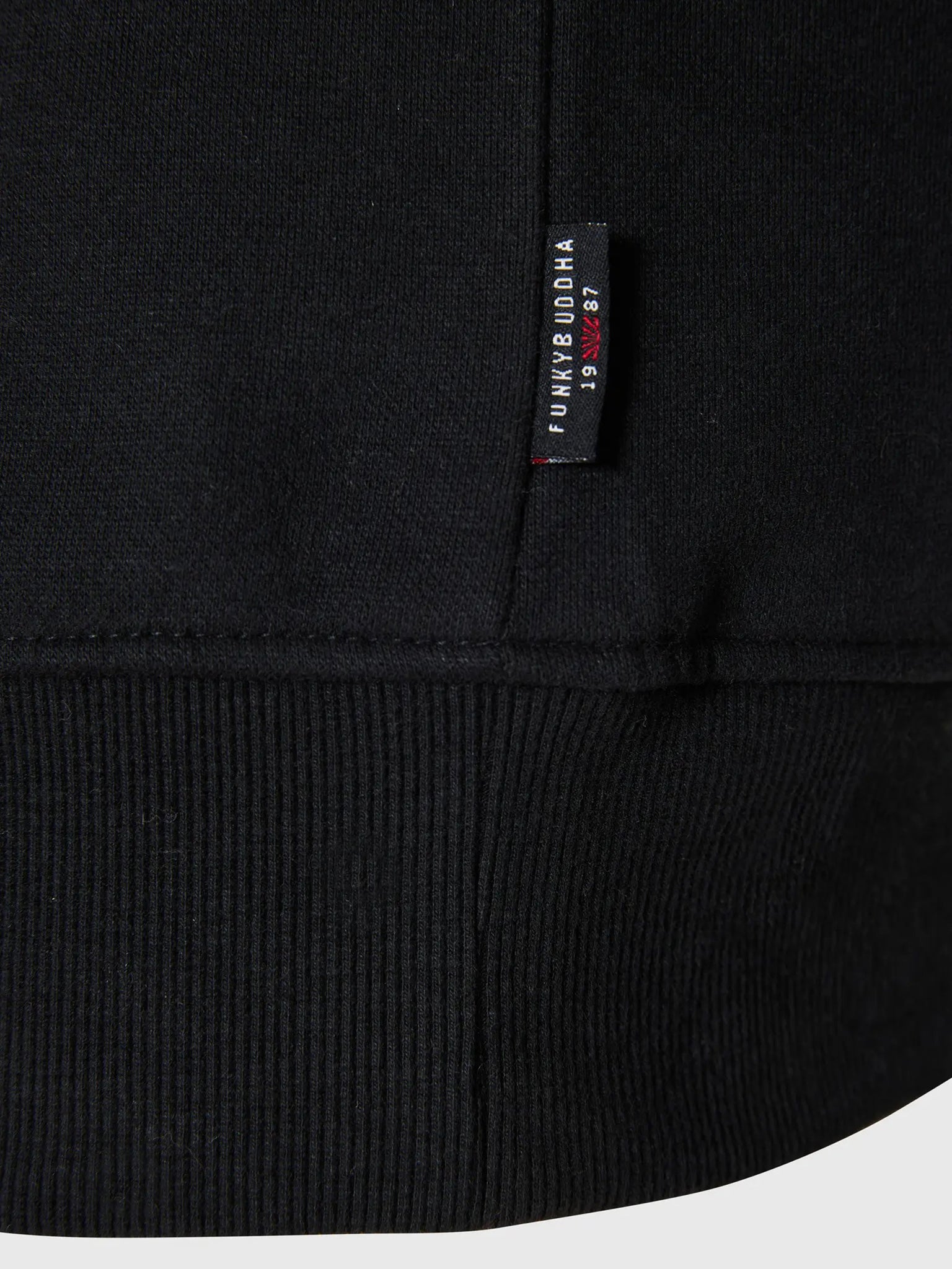 Ανδρική μπλούζα φούτερ FBM010-010-06 BLACK | FBM010-010-06