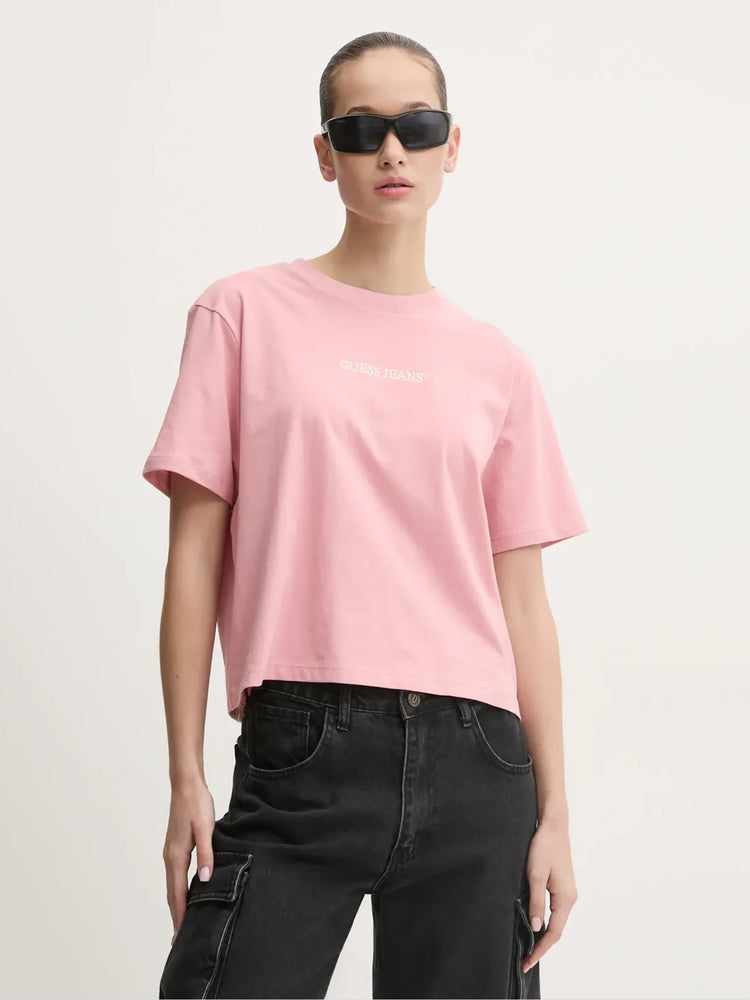 Γυναικείο t-shirt boxy embro logo tee W5RI42K8HM0G682 | W5RI42K8HM0G682