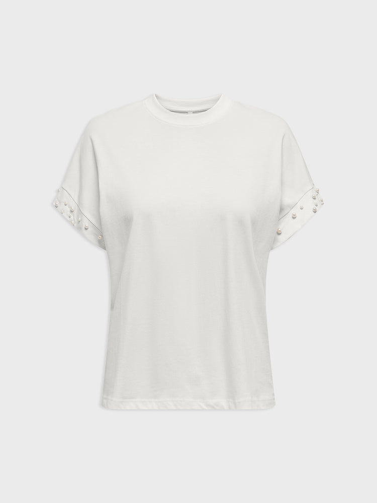 Γυναικεία μπλούζα ONLOLIVIA LIFE S/S LOOSE O-NECK TOP JRS 15346733 | 15346733