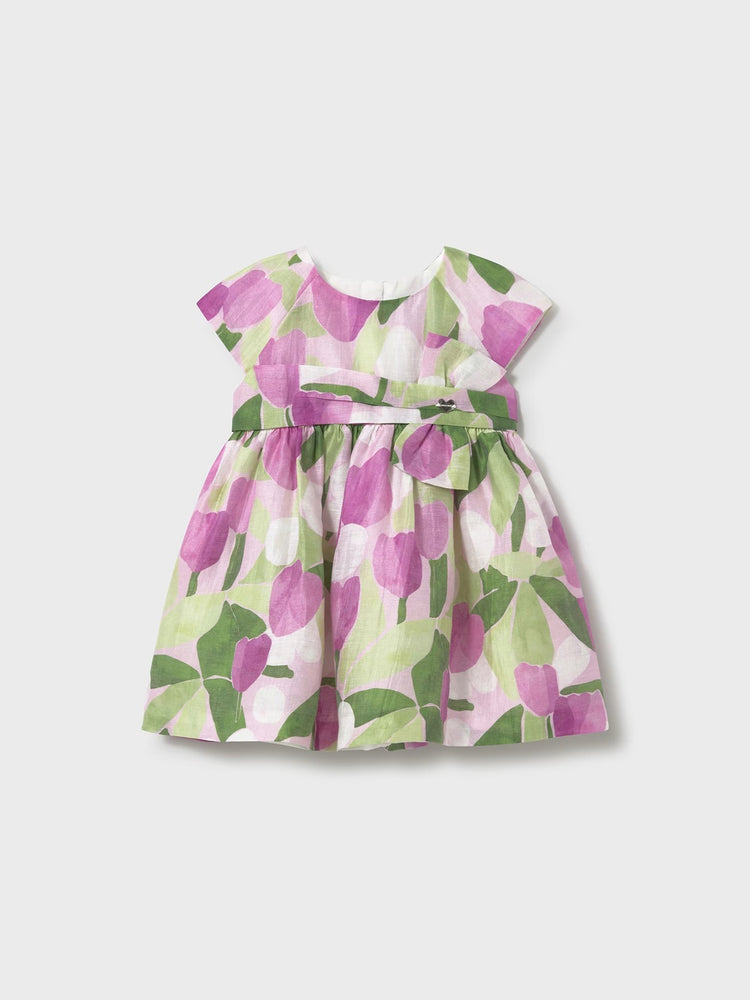 Βρεφικό φόρεμα σταμπωτό λουλούδια 25-01909-015 | 25-01909-015