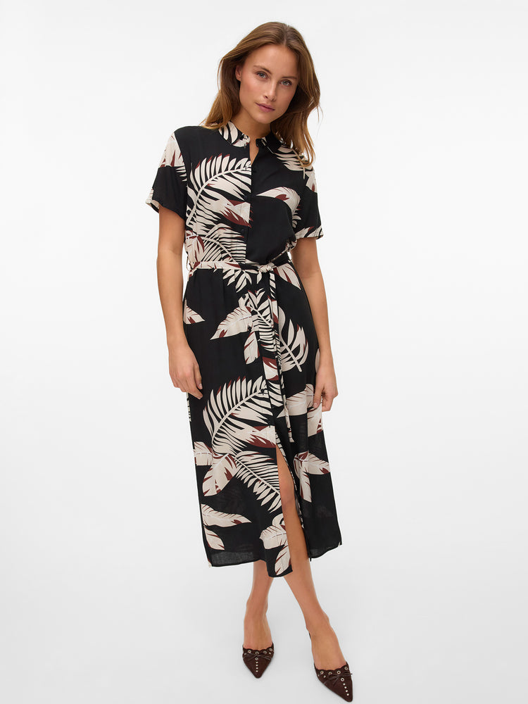 Γυναικείο φόρεμα φύλλα VMEASY JOY S/S LONG SHIRT DRESS WVN 10297365 | 10297365
