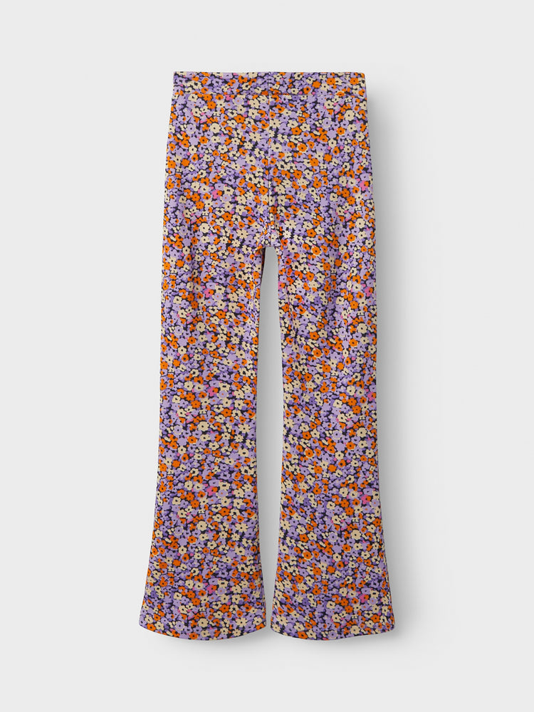 Εφηβικό παντελόνι φλοράλ NKFHYSIGNE BOOTCUT PANT 13237631 | 13237631