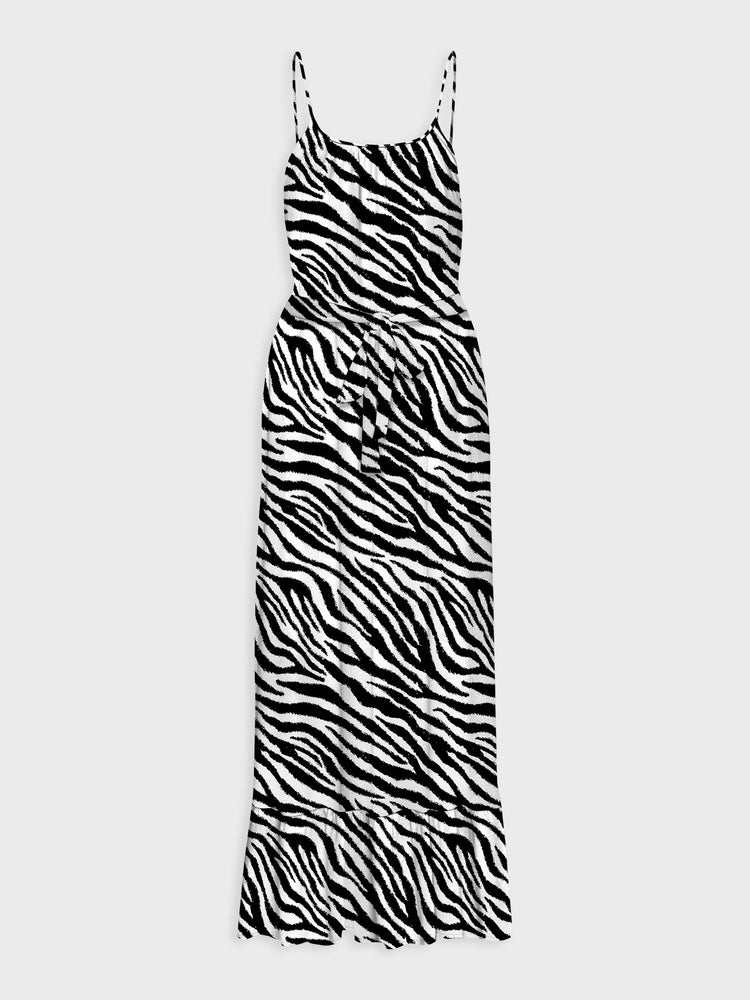 Γυναικείο φόρεμα zebra VMEASY JOY 7/8 STRAP DRESS WVN 10286748 | 10286748