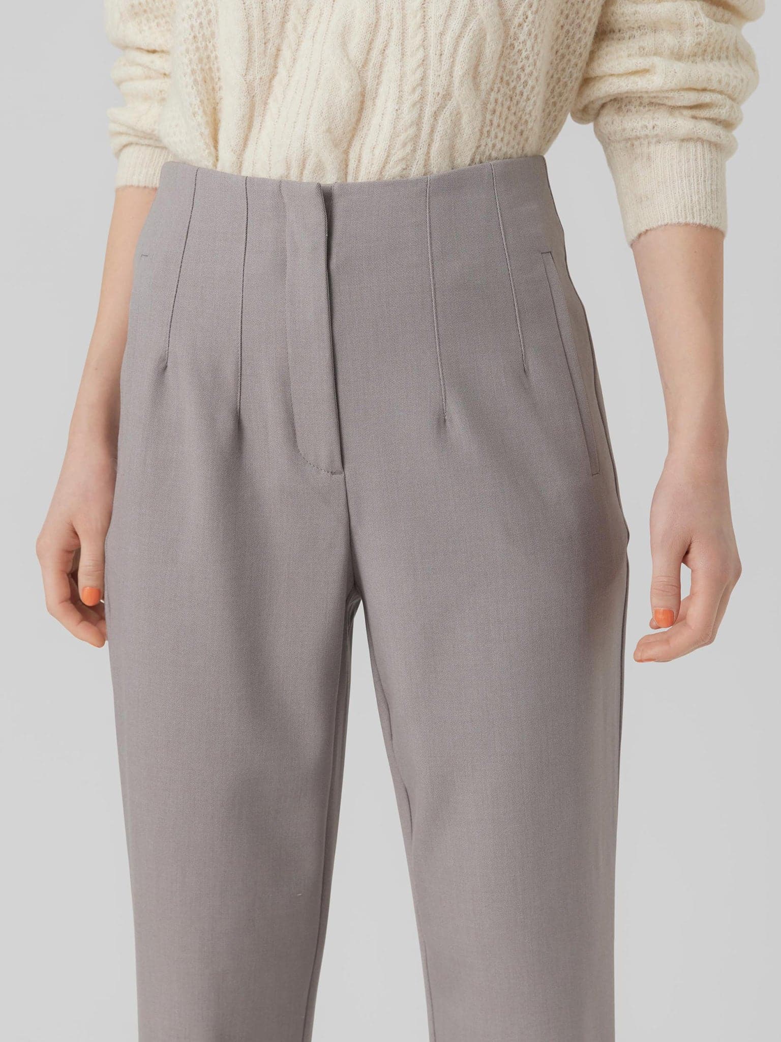 Γυναικείο παντελόνι VMKIRALOA HR TAPERED SOLID PANT 10283062 | 10283062