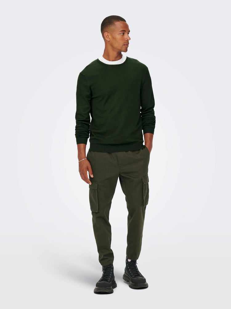 Ανδρική μπλούζα ψιλή πλέξη ONSWYLER LIFE REG 14 LS CREW KNIT NOOS 22020088 | 22020088