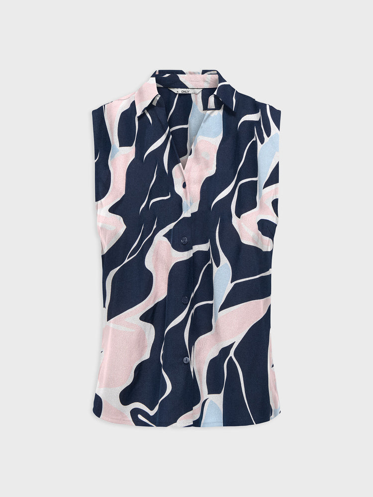 Γυναικείο πουκάσιμο εμπριμέ ONLNOVA LIFE VIS S/L SHIRT 15347912 | 15347912