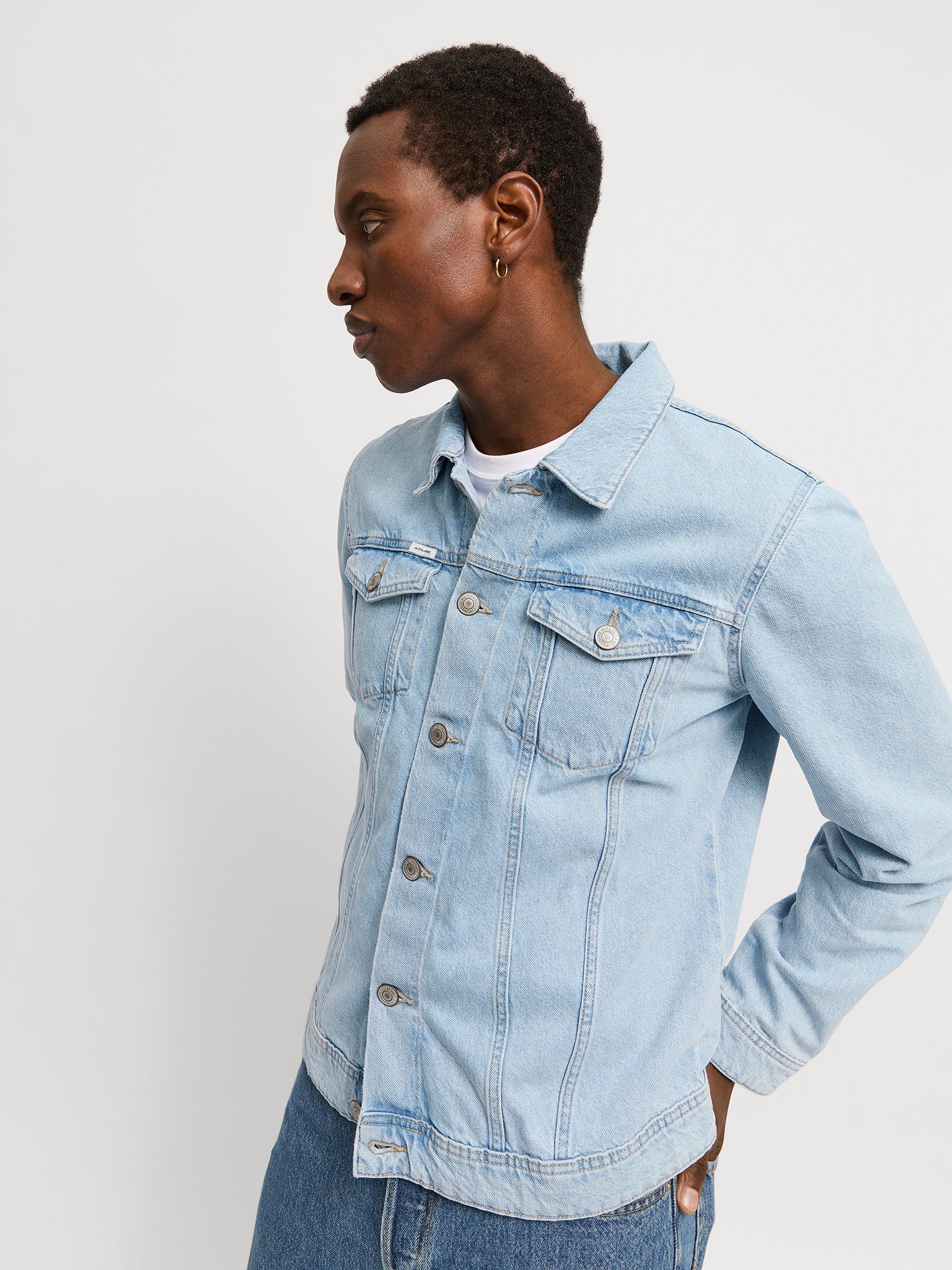 Ανδρικό τζάκετ τζιν JJIJEAN JJJACKET SQ 738 12271725 | 12271725