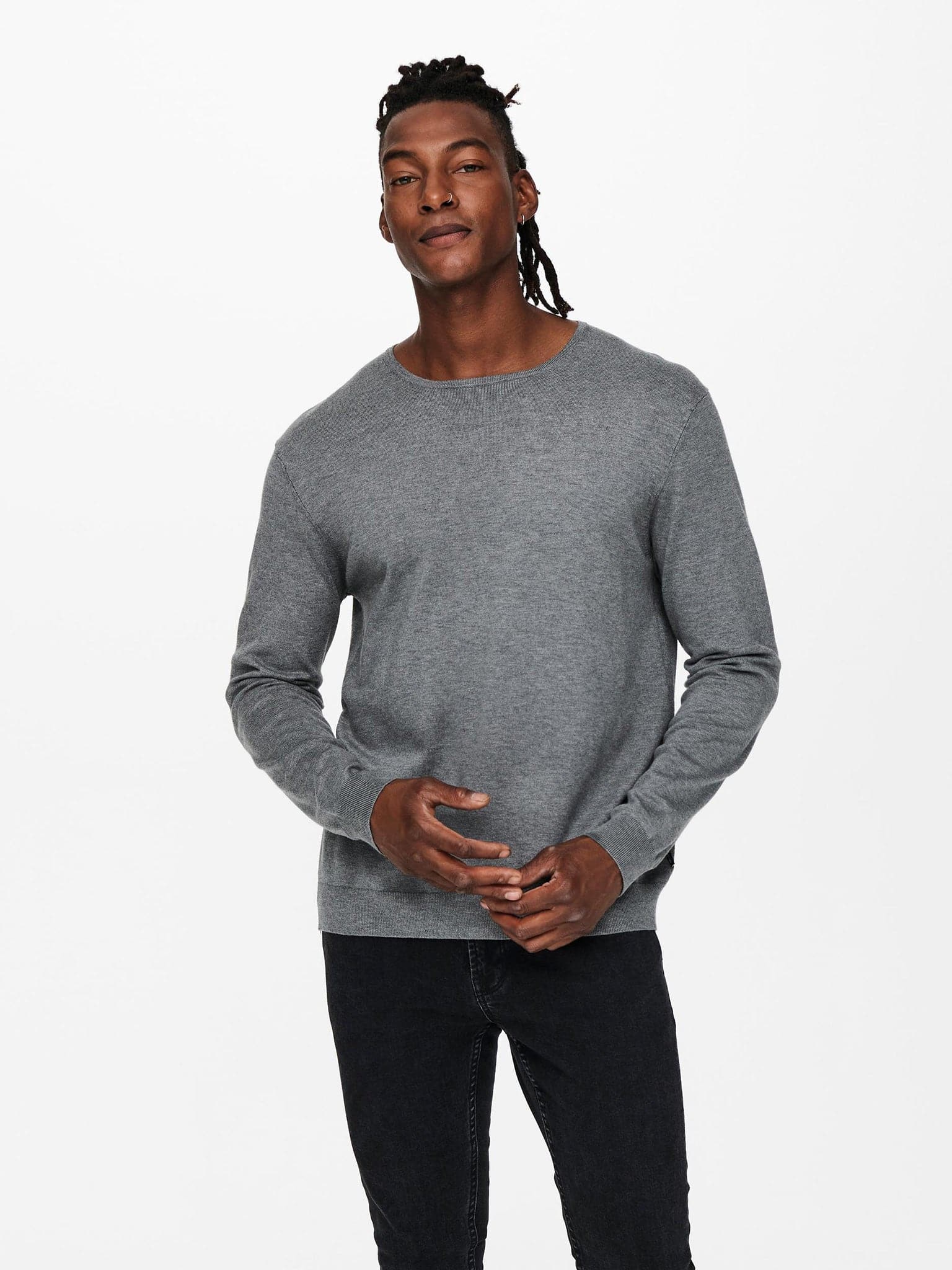 Ανδρική μπλούζα ψιλή πλέξη ONSWYLER LIFE REG 14 LS CREW KNIT NOOS 22020088 | 22020088