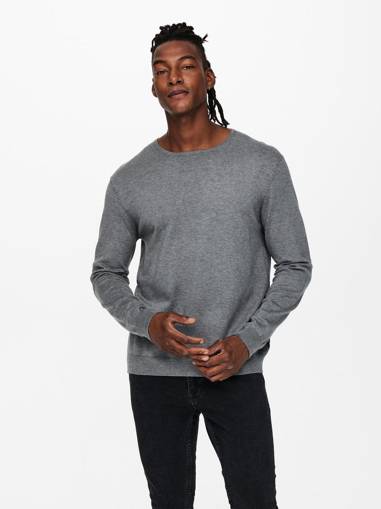 Ανδρική μπλούζα ψιλή πλέξη ONSWYLER LIFE REG 14 LS CREW KNIT NOOS 22020088 | 22020088