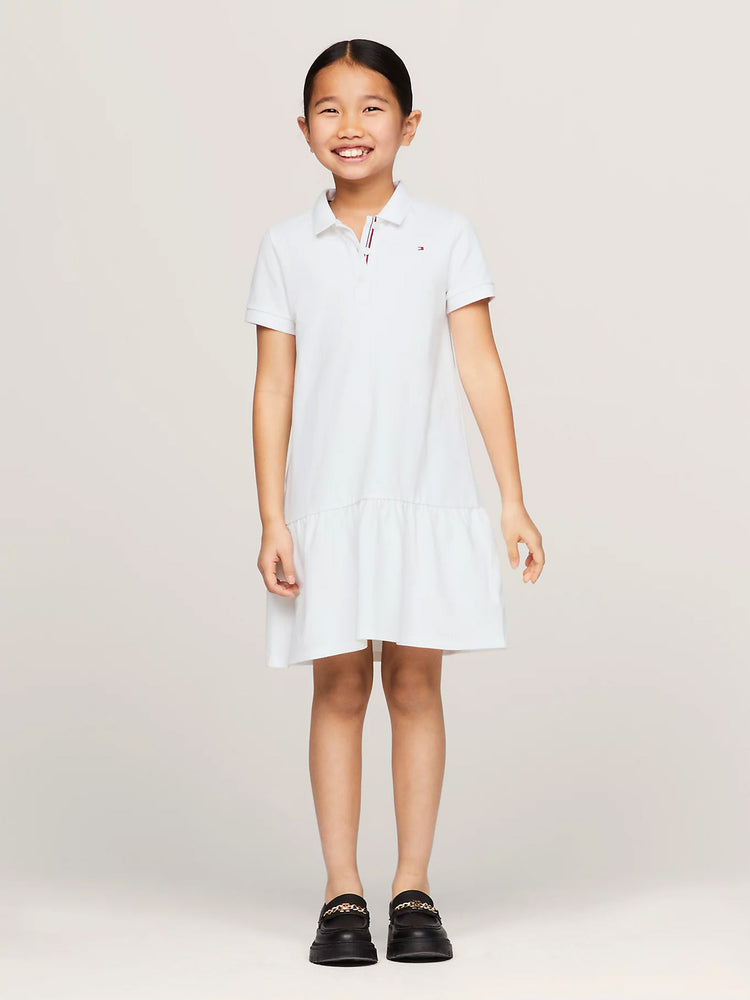Παιδικό φόρεμα ESSENTIAL DROPPED WAIST POLO DRESS KG0KG07777YBR | KG0KG07777YBR