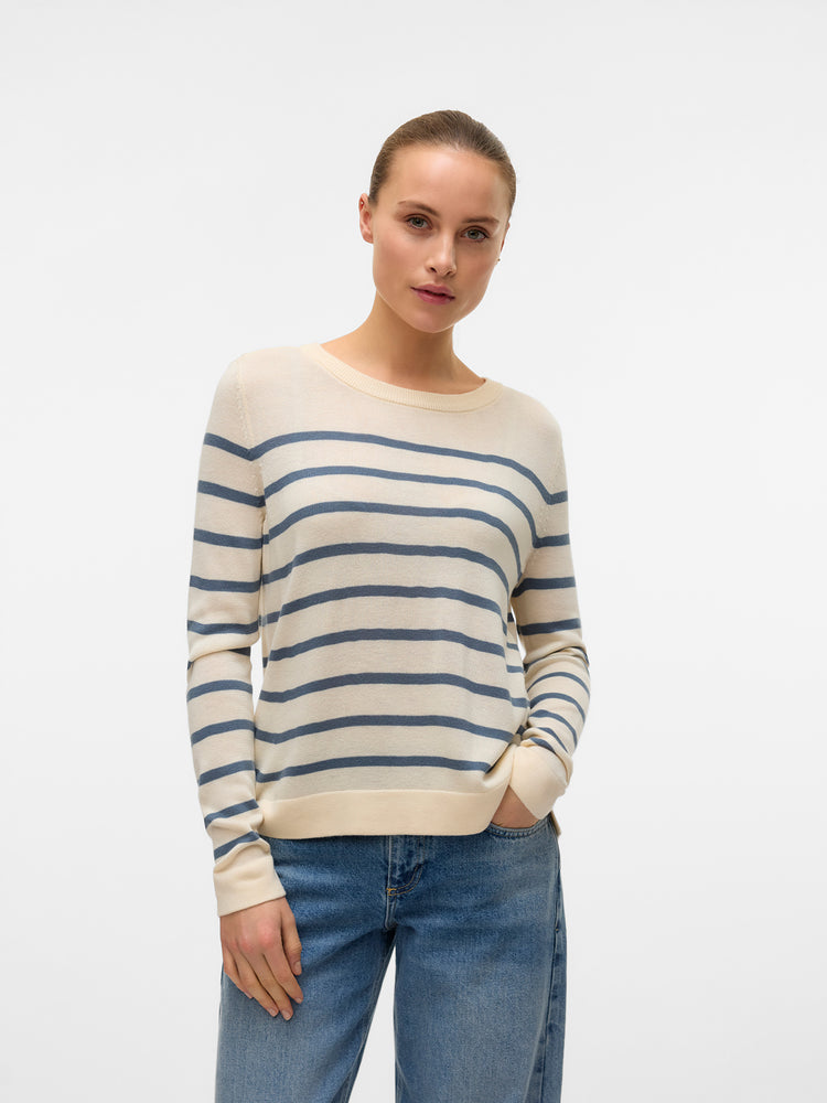 Γυναικεία μπλούζα πλεκτή VMNOVA LS O-NECK PULLOVER GA NOOS 10282354 | 10282354