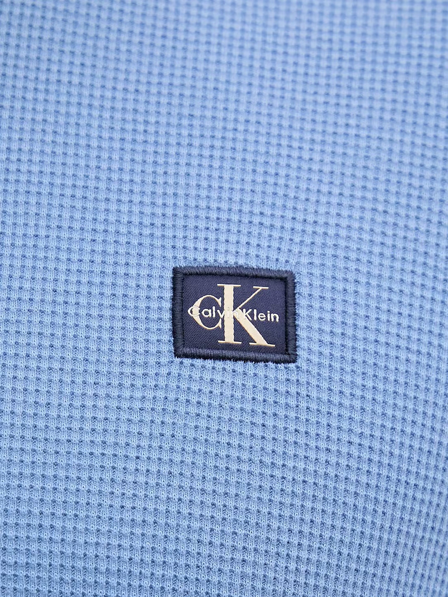 Ανδρική μπλούζα πλεκτή LS WAFFLE BADGE CREWNK TEE LV040EM2176PU | LV040EM2176PU