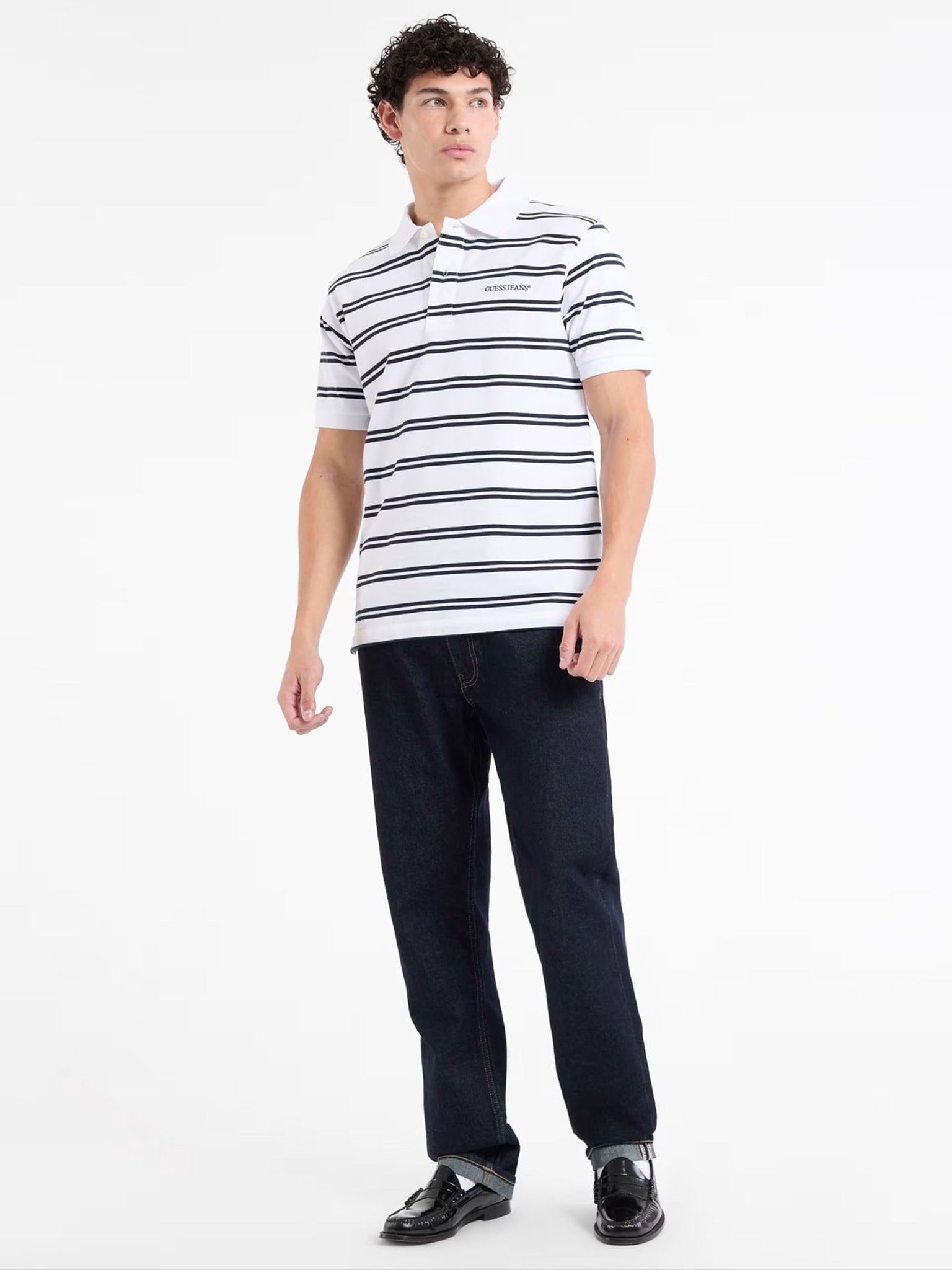 Ανδρικό polo ριγέ M5RP29KCOT1F0E1 | M5RP29KCOT1F0E1