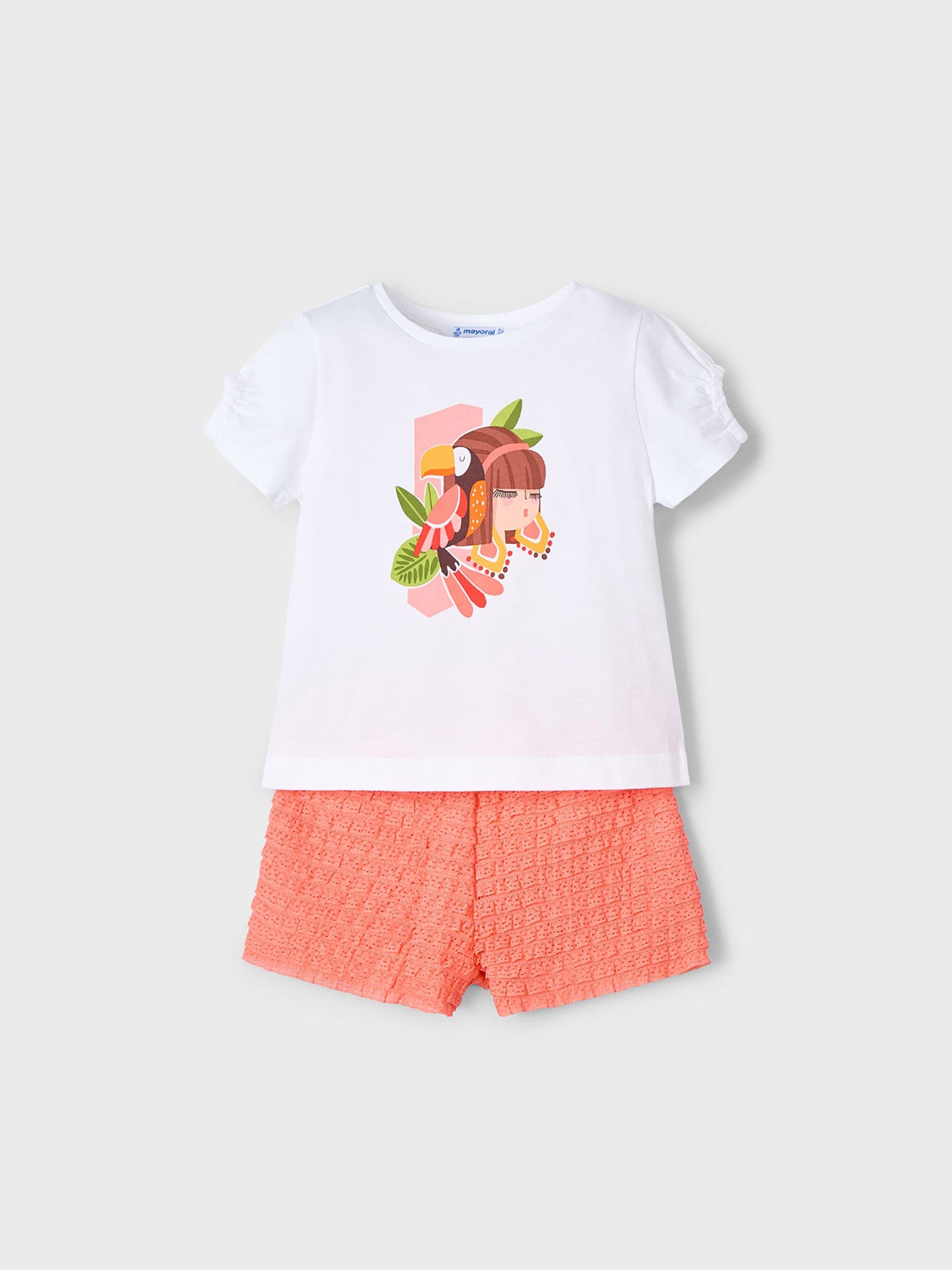 Παιδικό σετ με σορτς με μπλούζα 25-03211-087 | 25-03211-087
