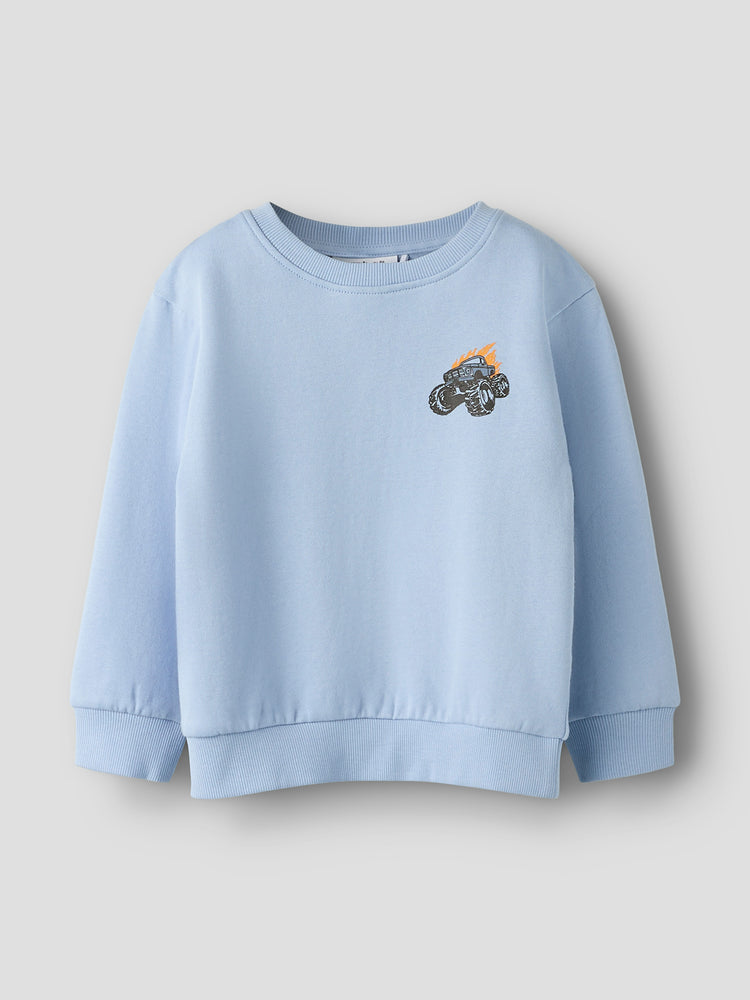 Παιδική μπλούζα φούτερ Blue Monstertruck NMMVILDAR LS NREG SWEAT 13235182 | 13235182