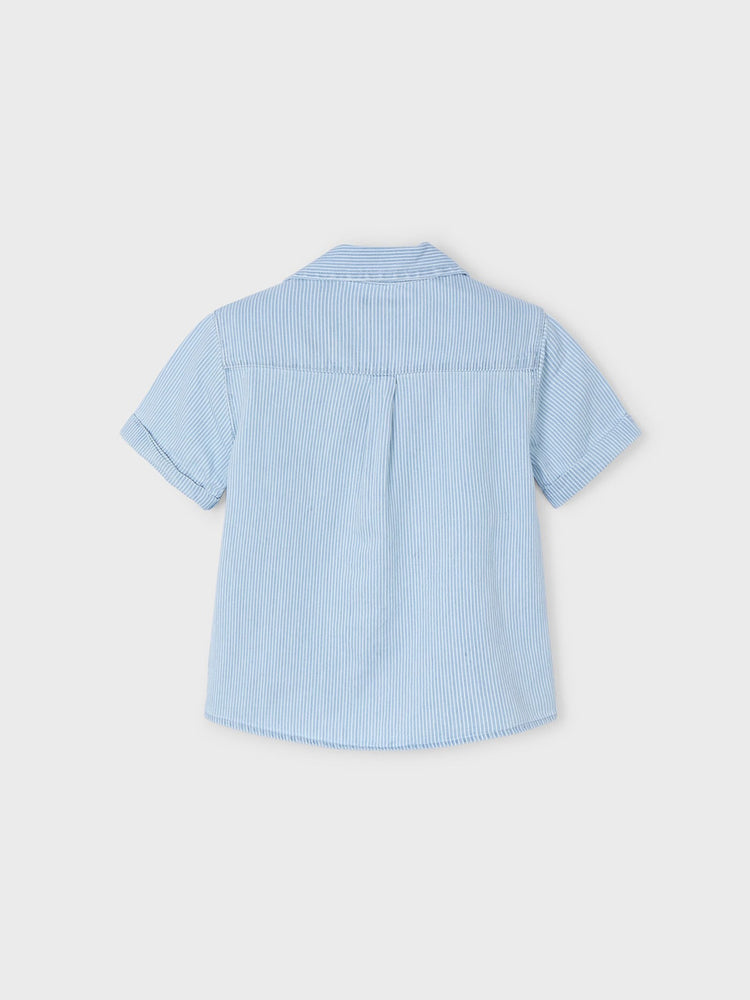 Παιδικό πουκάμισο τζιν ριγέ 25-03116-030 | 25-03116-030