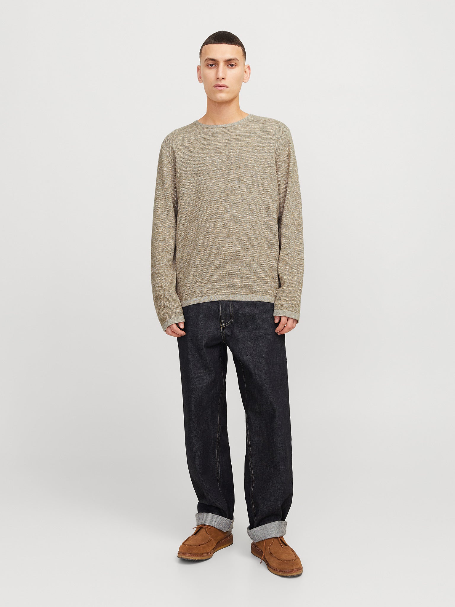 Ανδρική μπλούζα πλεκτή JJEGEORGE KNIT CREW NECK NOOS 12268279 | 12268279