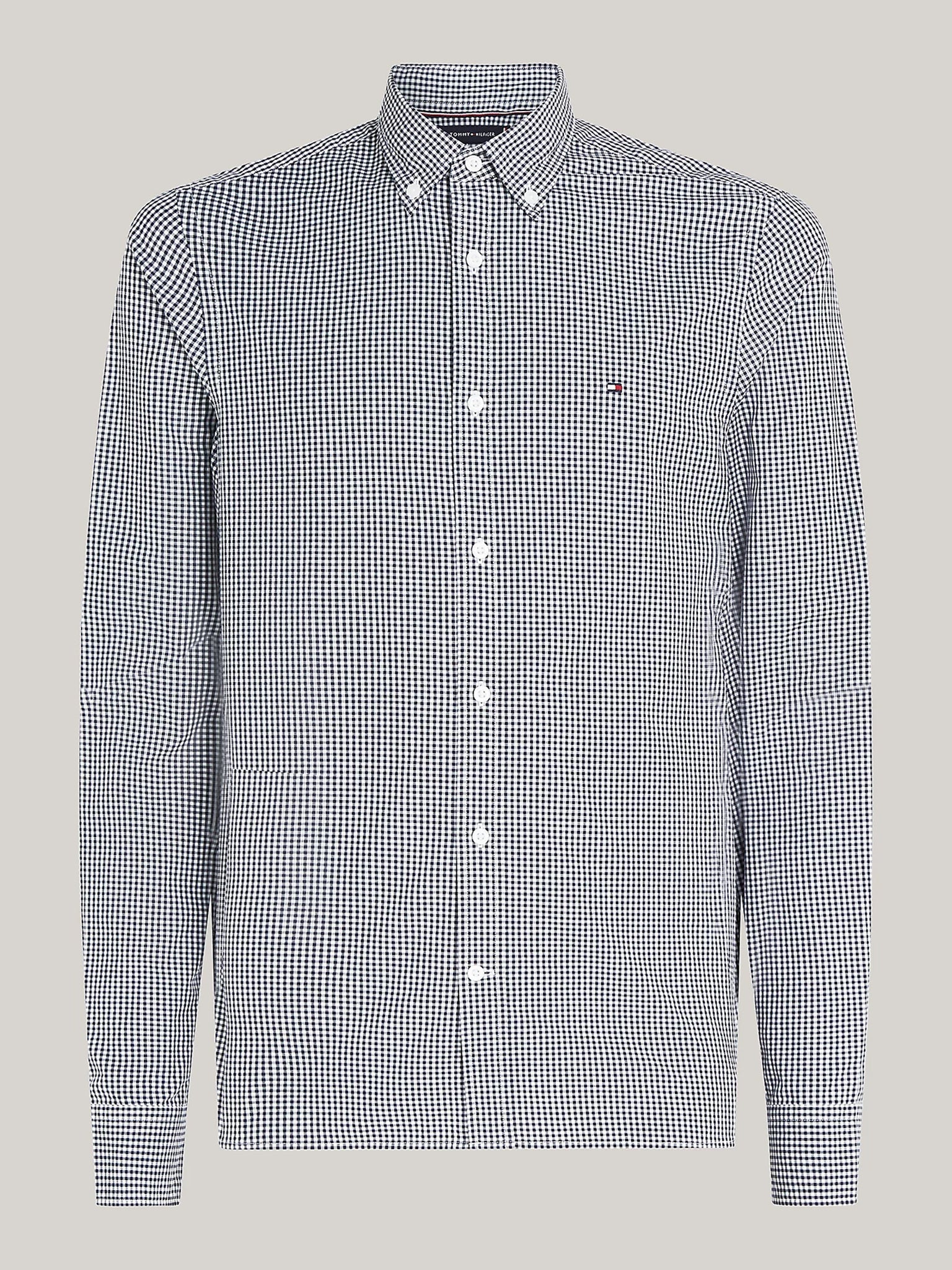 Ανδρικό πουκάμισο MICRO GINGHAM POPLIN SF SHIRT MW0MW345700MT | MW0MW345700MT