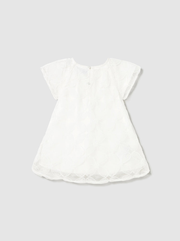 Βρεφικό φόρεμα τούλι κεντητό 25-01982-027 | 25-01982-027