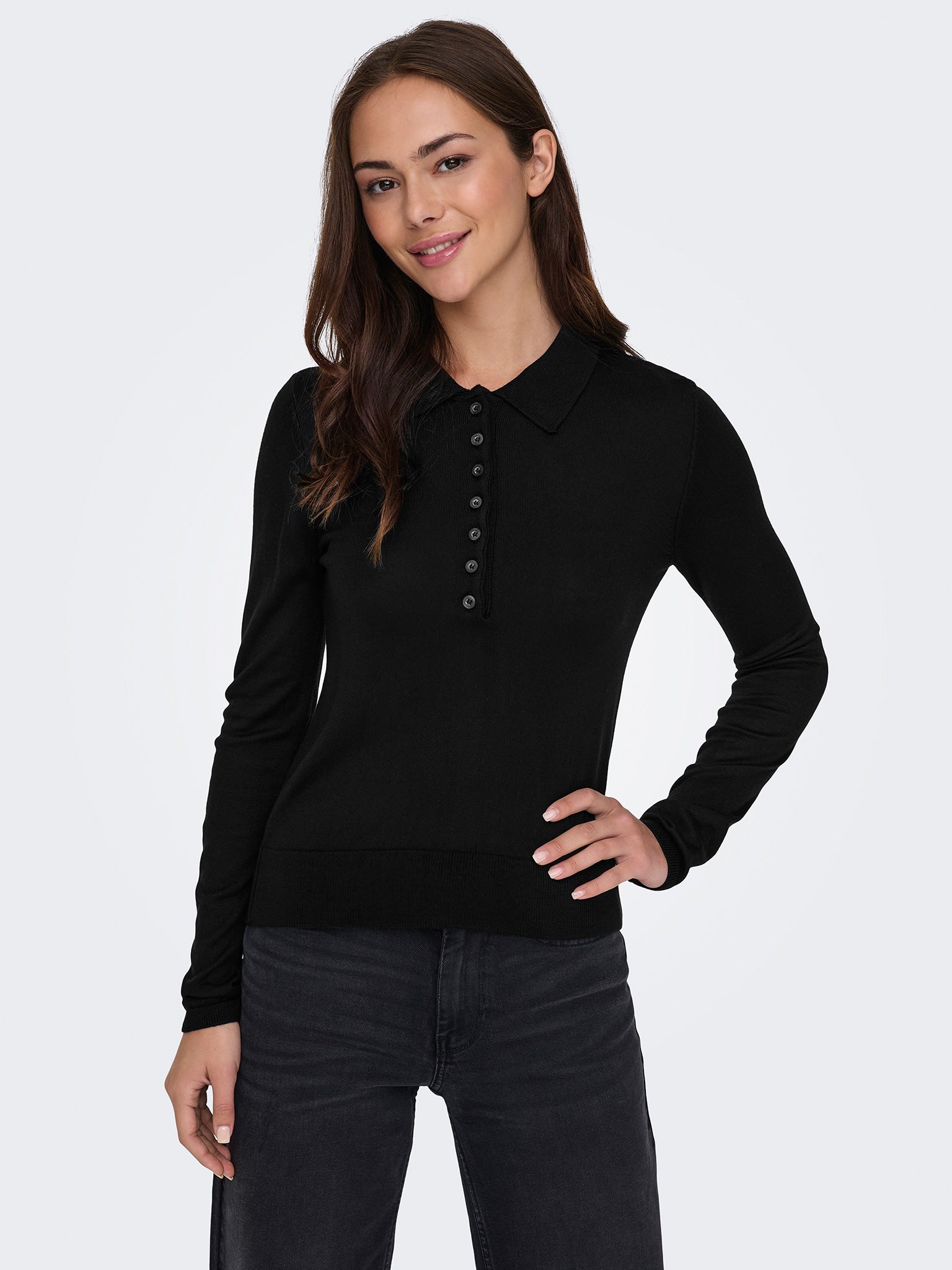 Γυναικεία μπλούζα πλεκτή ONLCATHRINE LS POLO NECK EX KNT 15347184 | 15347184