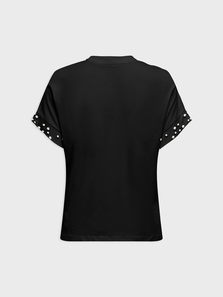 Γυναικεία μπλούζα ONLOLIVIA LIFE S/S LOOSE O-NECK TOP JRS 15346733 | 15346733