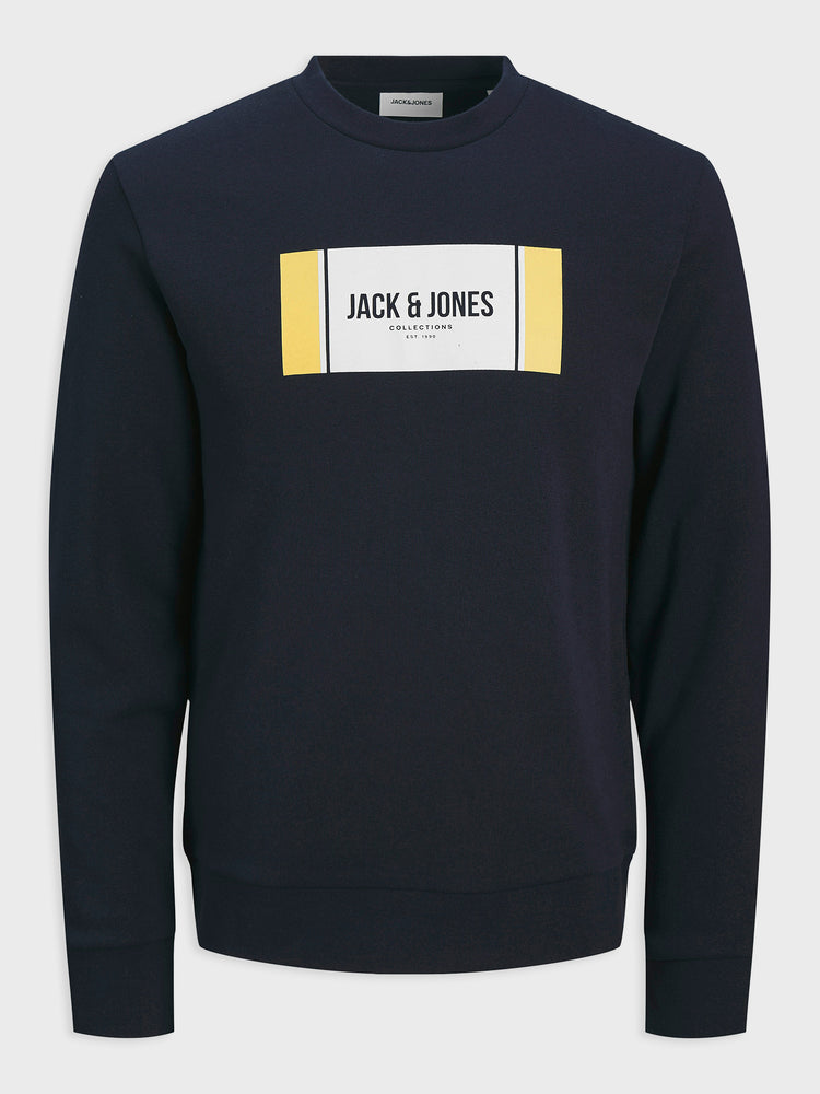 Ανδρική μπλούζα φούτερ JJHAYATO SWEAT CREW NECK BTS LN 12278616 | 12278616