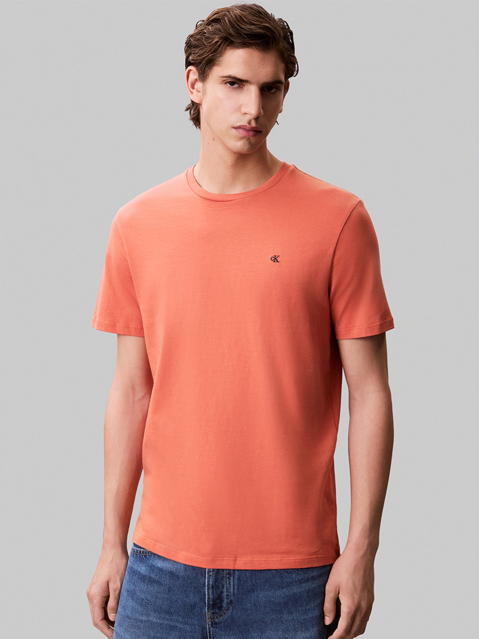 Ανδρικό t-shirt SS SMOOTH CTTN SOLID CREWNK TEE LV040HM265FDZ | LV040HM265FDZ