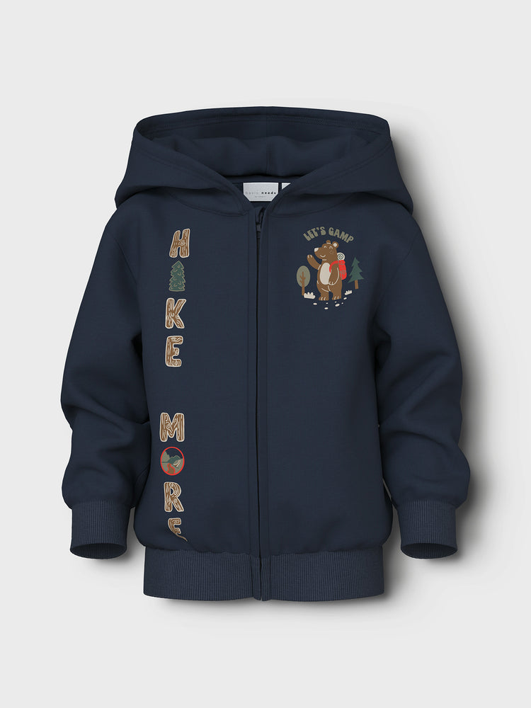 Παιδική ζακέτα φούτερ NMMVOLTINUS NREG SWEAT CARD 13249494 | 13249494