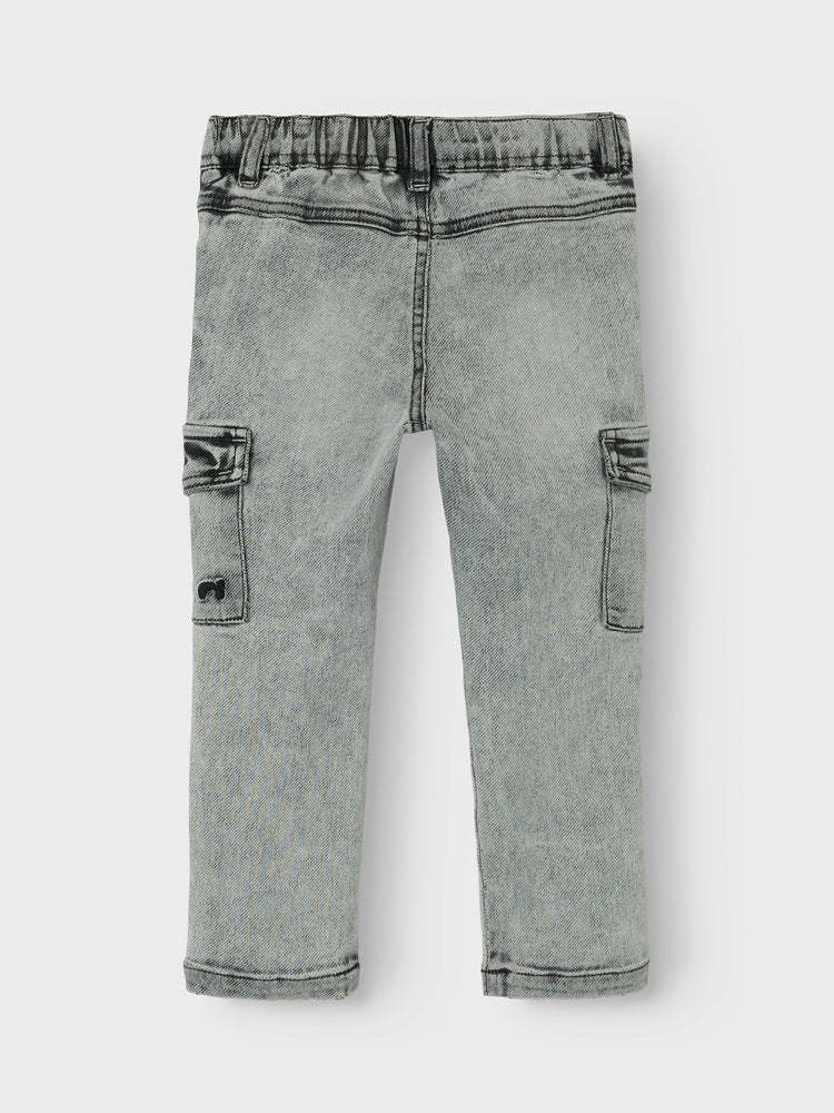 Παιδικό παντελόνι cargo NMMSILAS SLIM CARGO JEANS 1280-GY 13237050 | 13237050