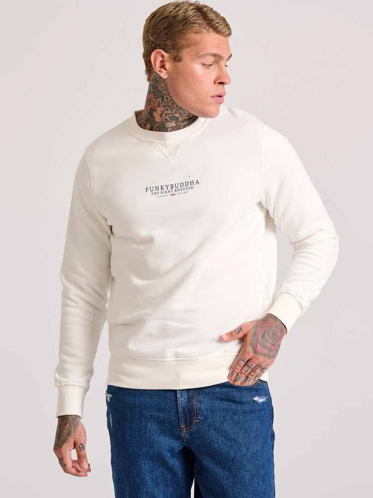 Ανδρική μπλούζα φούτερ FBM010-010-06 OFF WHITE | FBM010-010-06