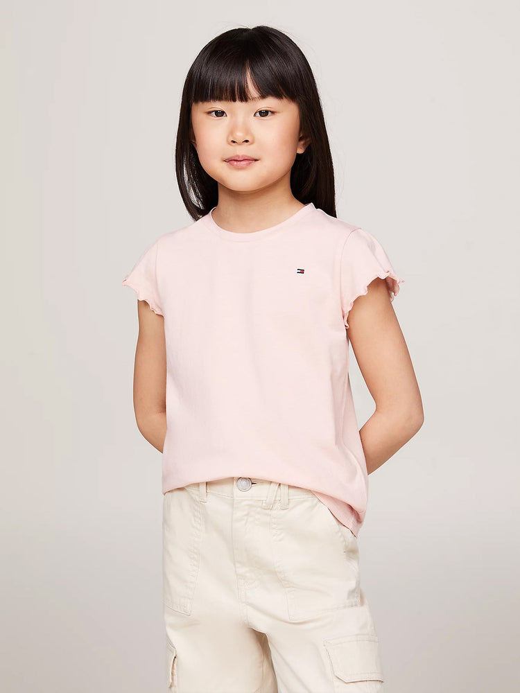 Παιδική μπλούζα ESSENTIAL RUFFLE SLEEVE TOP S/S KG0KG07052TJX | KG0KG07052TJX