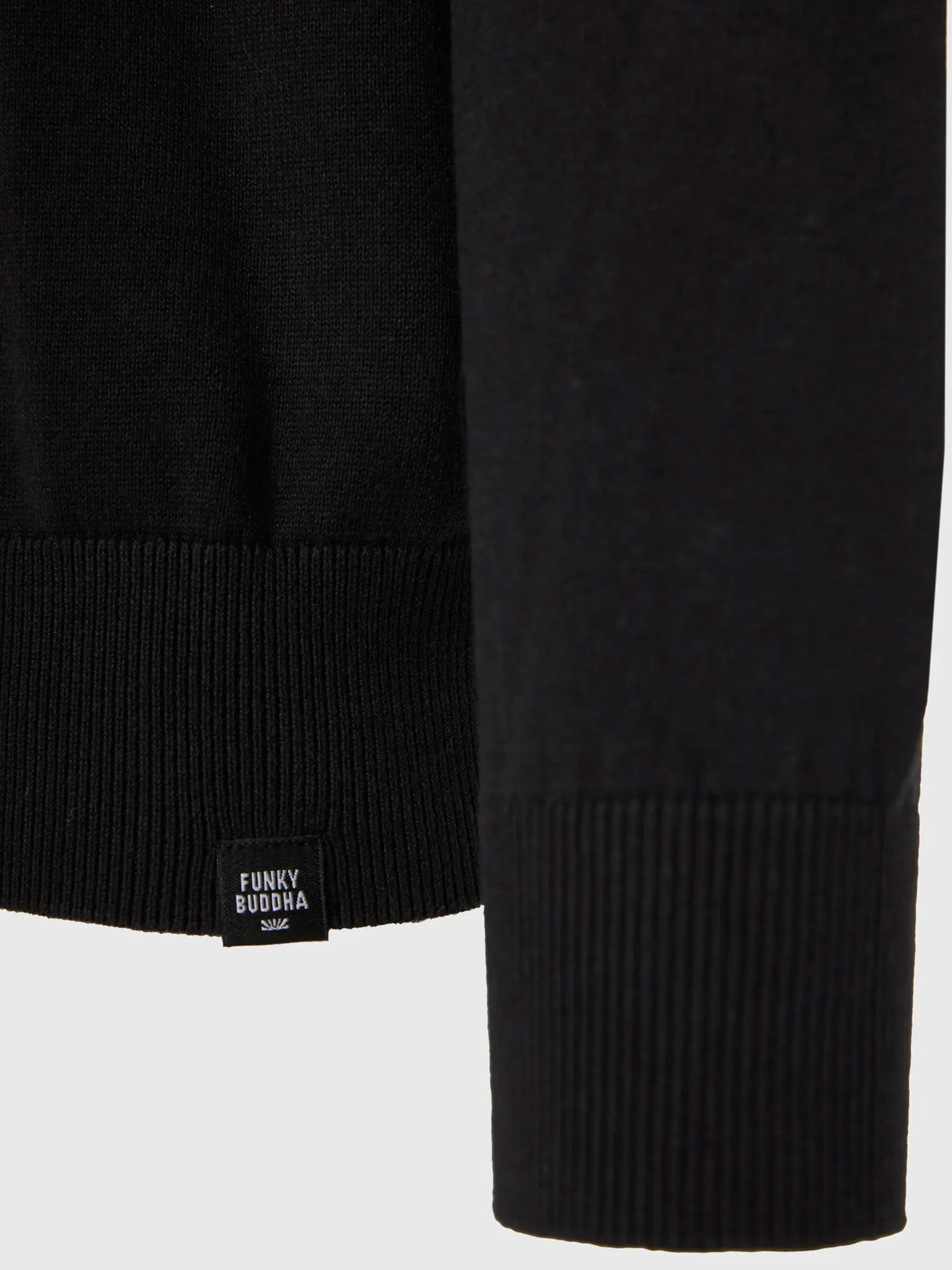 Ανδρική μπλούζα πλεκτή FBM010-001-09 BLACK | FBM010-001-09