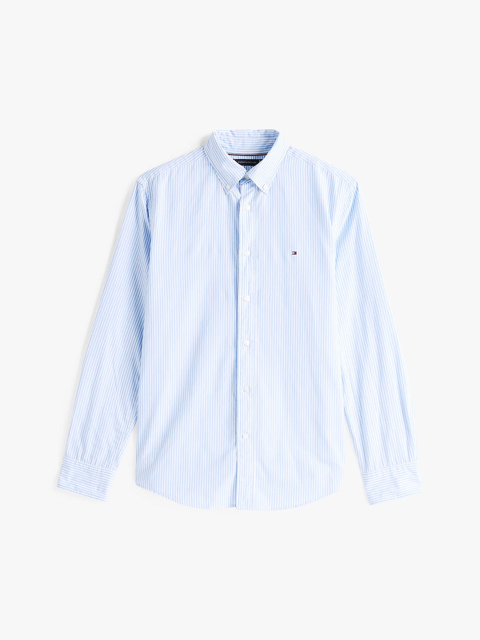 Ανδρικό πουκάμισο ριγέ FLEX POPLIN CLASSIC STP RF SHIRT MW0MW375490A7 | MW0MW375490A7