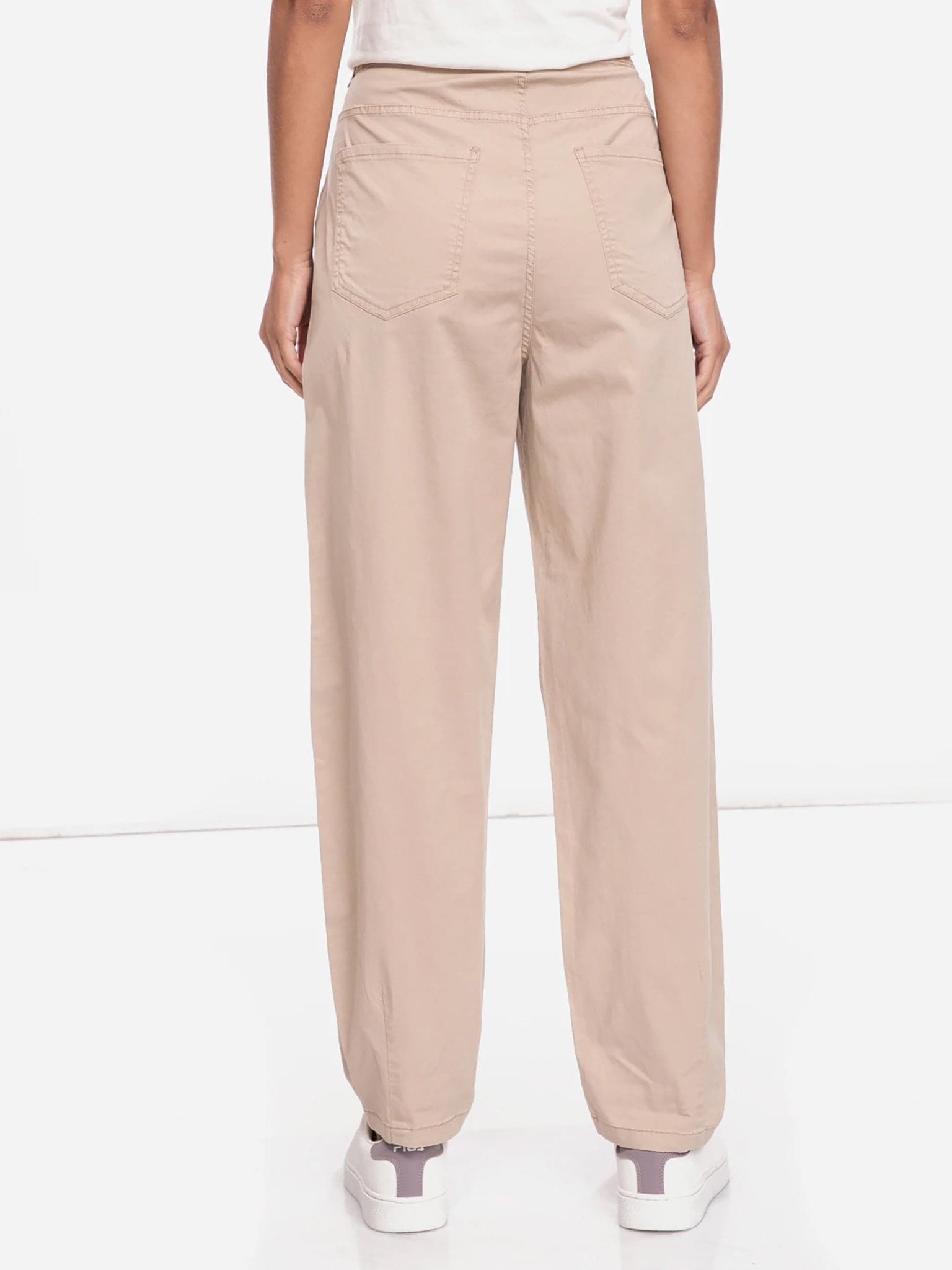Γυναικείο παντελόνι organic cotton VMROSANNA HR BARREL PLEAT PANT 10235461 | 10235461