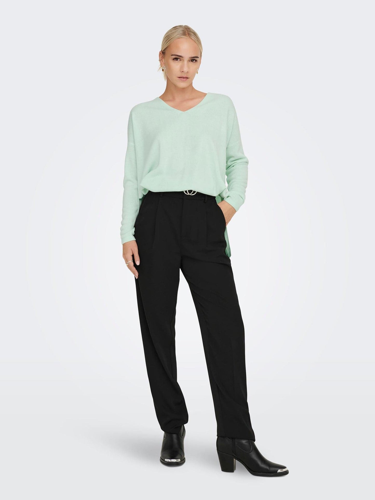 Γυναικεία μπλούζα ONLAMALIA LS V-NECK CC KNT 15219642 | 15219642