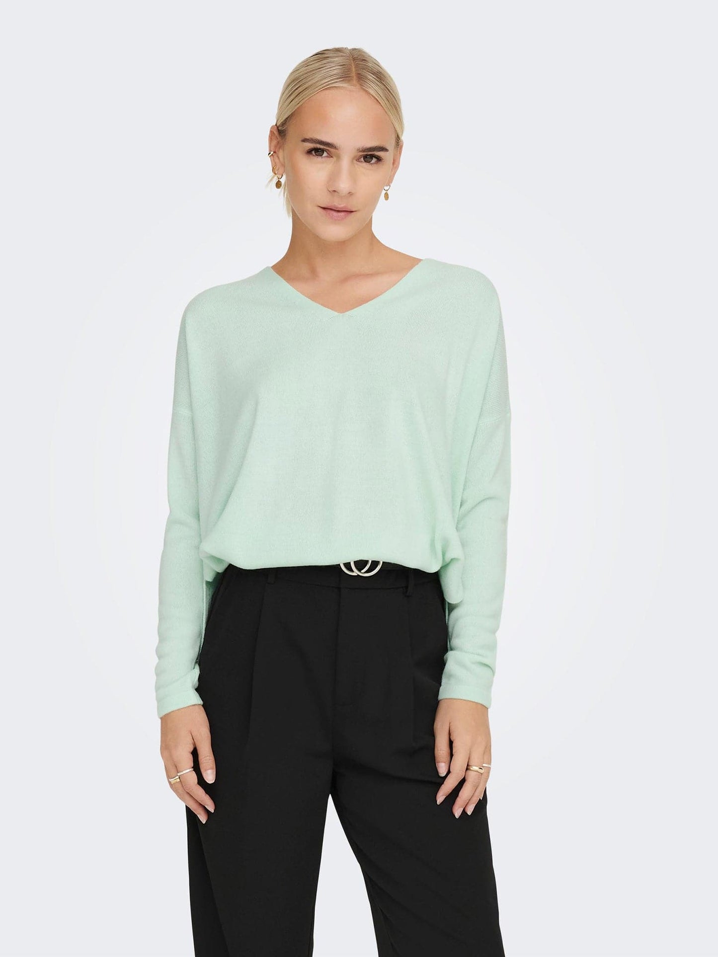 Γυναικεία μπλούζα ONLAMALIA LS V-NECK CC KNT 15219642 | 15219642