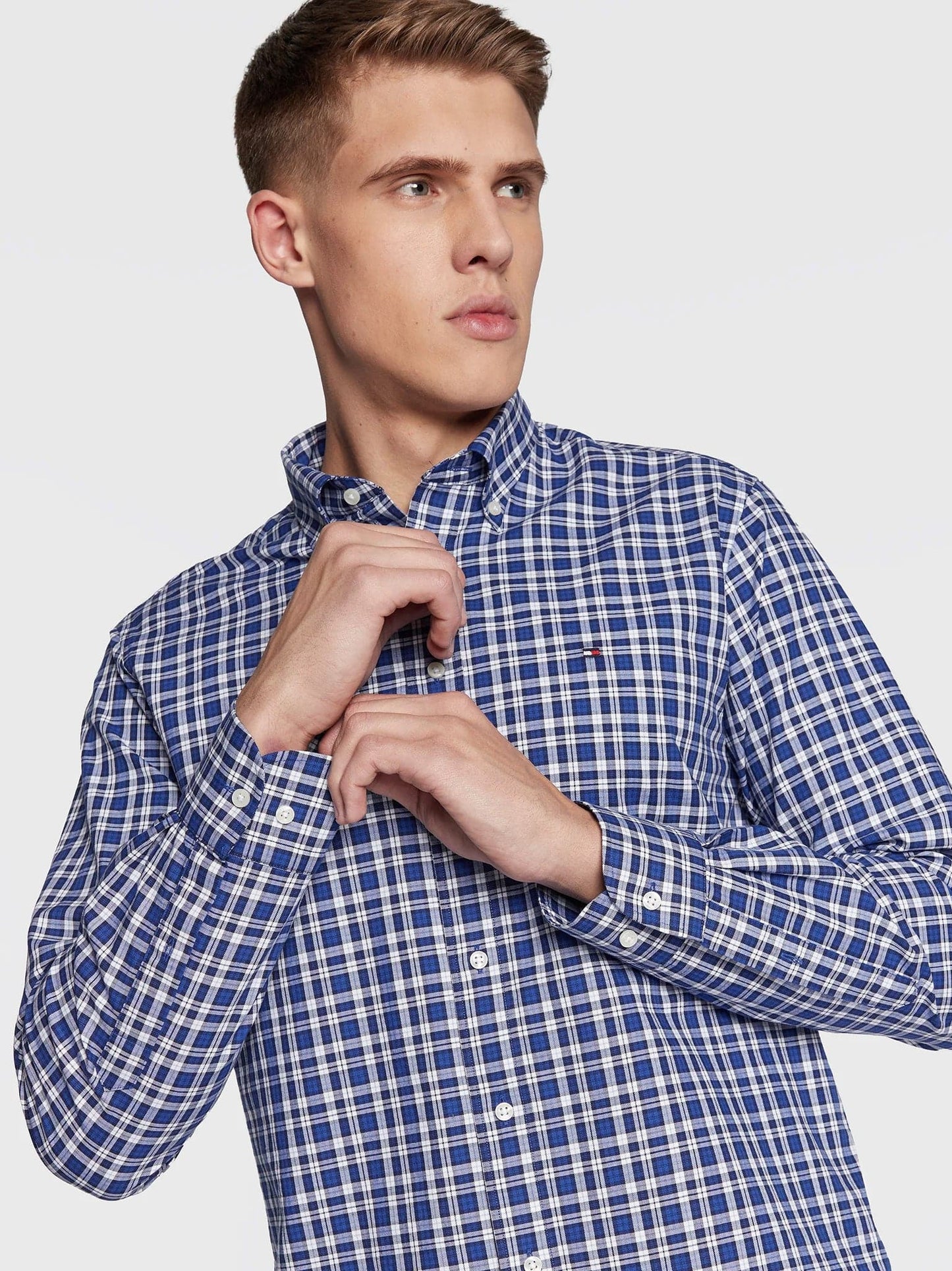 Ανδρικό πουκάμισο CL-W MINI TARTAN OX RF SHIRT MW0MW291490GY | MW0MW291490GY